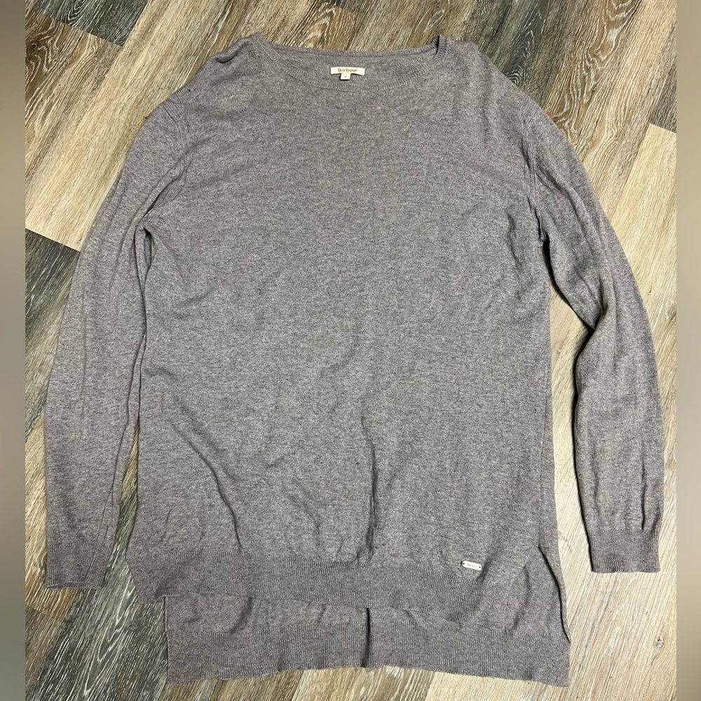 Barbour Wool / Cashmere Blend Gray Knit Sweater Size XL